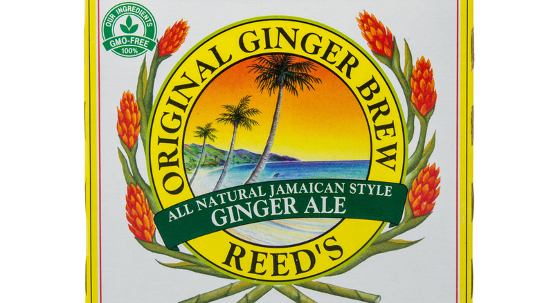 label for Reed's natural ginger ale